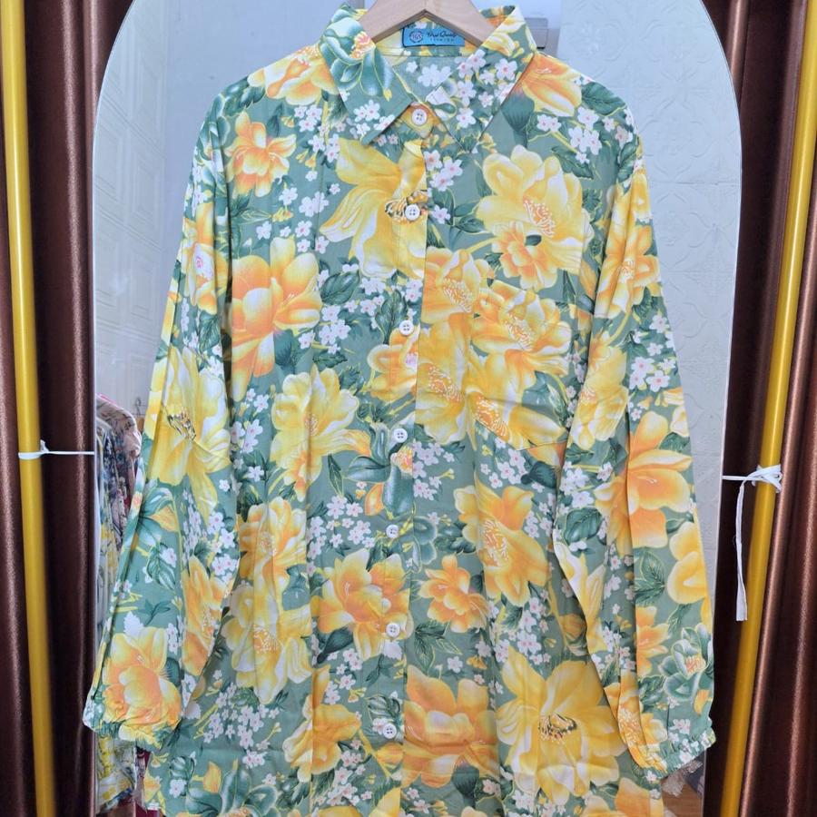 BLOUSE TUNIK LENGAN KARET PREMIUM//KEMEJA TUNIK OVERSIZE - Gambar 7