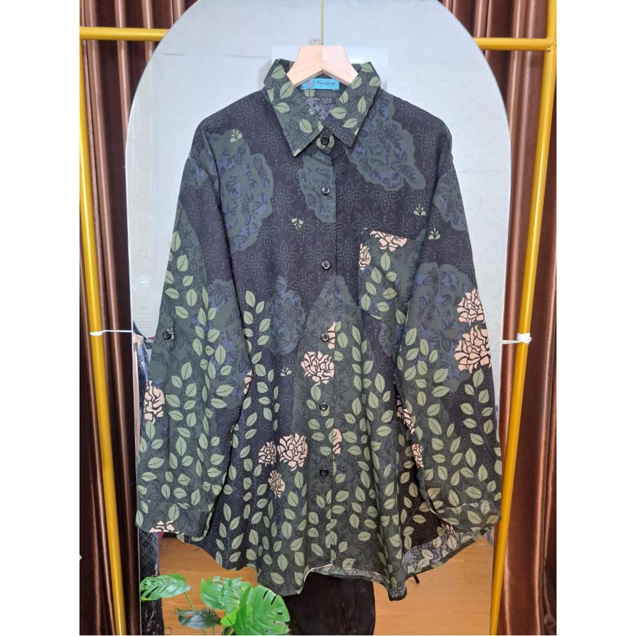 KEMEJA WANITA OVERSIZE RAYON PREMIUM//ATASAN WANITA JUMBO RAYON PREMIUM - Gambar 4