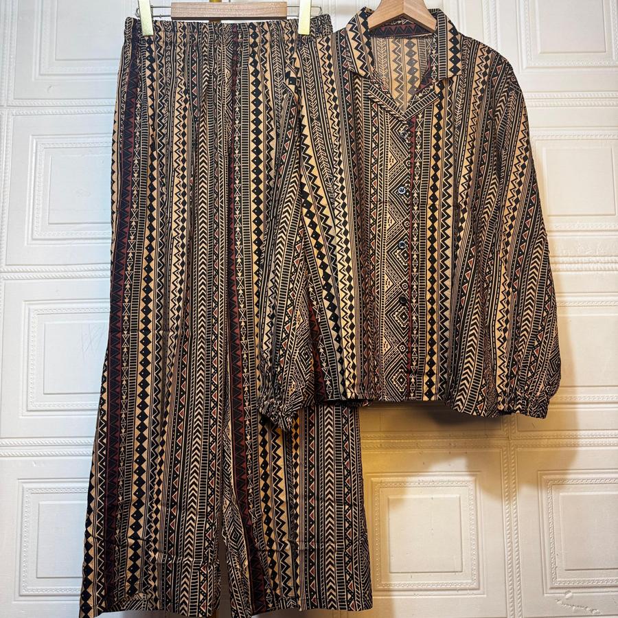 SETELAN KEMEJA KULLOT//ONE SET PIYAMA MOTIF RAYON PREMIUM - Gambar 3