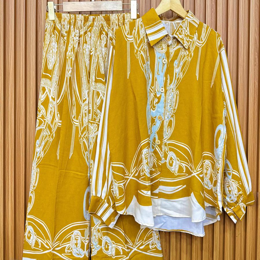 SETELAN KEMEJA MOTIF VIRAL/OUTFIT DAY PREMIUM/RAYON PREMIUM - Gambar 5