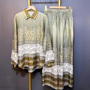 SETELAN KEMEJA KULOT/SETCEL RAYON PREMIUM JUMBO - KMJ 02, ALLSIZE, LD120CM