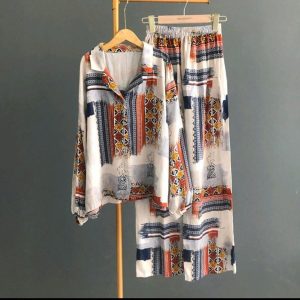 SETELAN KEMEJA KULLOT//ONE SET PIYAMA MOTIF RAYON PREMIUM