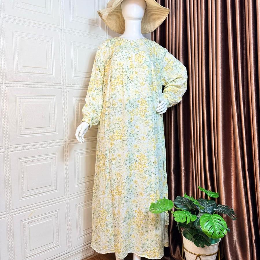 LONG DRESS BABY DOLL PREMIUM/GAMIS RAYON ABAYA - Gambar 2
