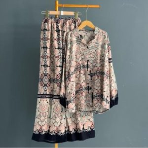 SETELAN KEMEJA CELANA KULLOT RAYON PREMIUM JUMBO//SETELAN PIYAMA JUMBO