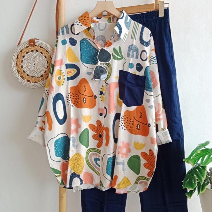 ONESET kekinian / rayon twill premium hq/one set jumbo/super adem - Gambar 7