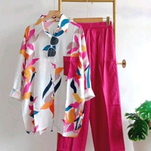 ONESET kekinian / rayon twill premium hq/one set jumbo/super adem