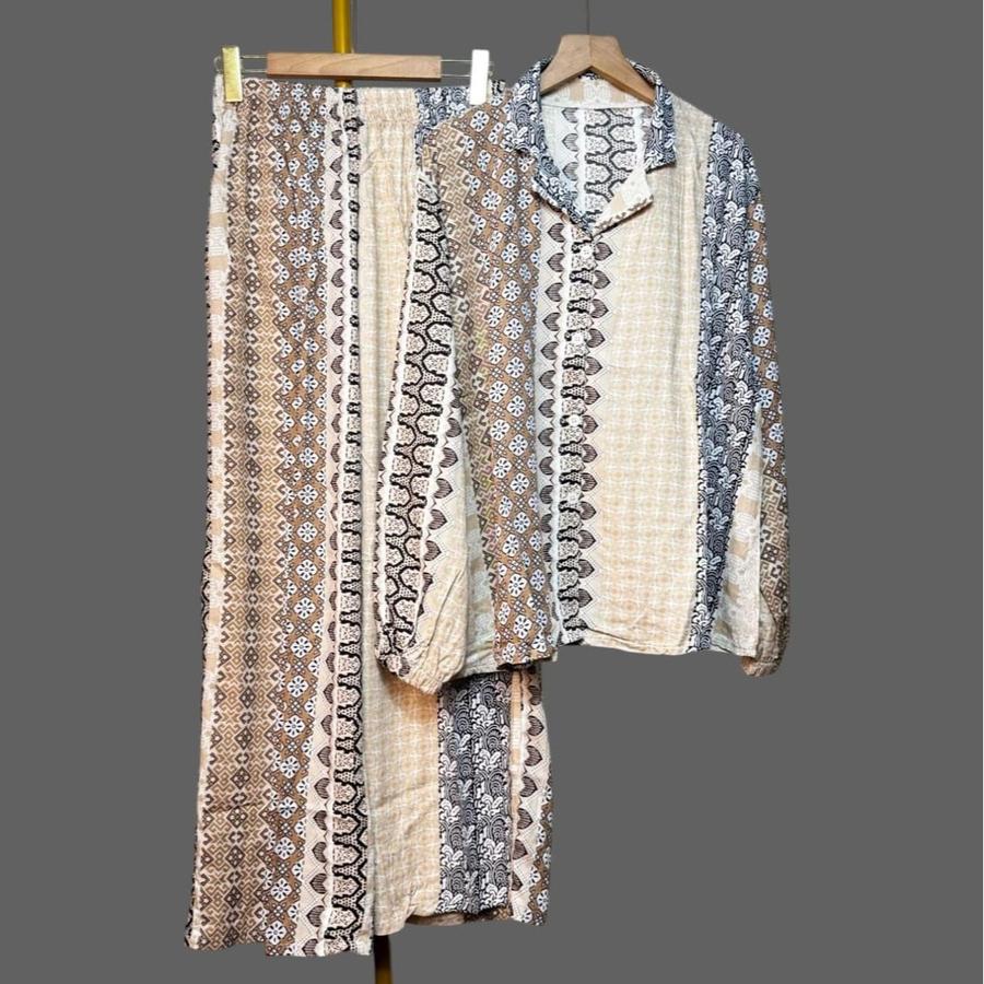 SETELAN KEMEJA KULLOT//ONE SET PIYAMA MOTIF RAYON PREMIUM - Gambar 6