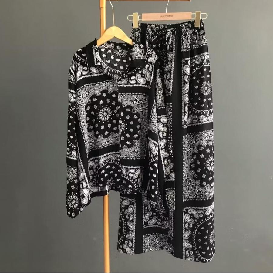 SETELAN KEMEJA CELANA KULLOT RAYON PREMIUM JUMBO//SETELAN PIYAMA JUMBO - Gambar 5