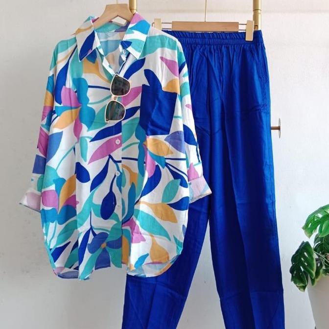 ONESET kekinian / rayon twill premium hq/one set jumbo/super adem - Gambar 8