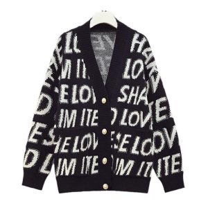 LC2108 Premium Kardigan Knit Fashion Korea Terbaru