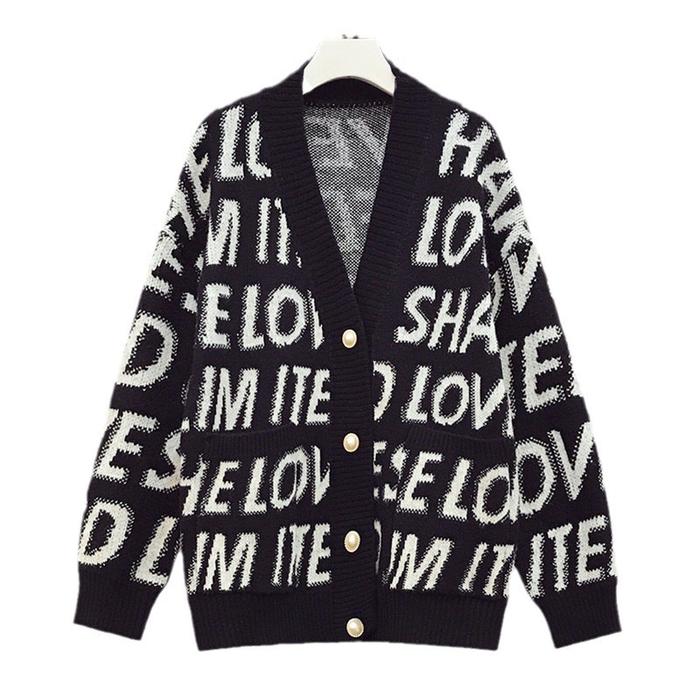 LC2108 Premium Kardigan Knit Fashion Korea Terbaru